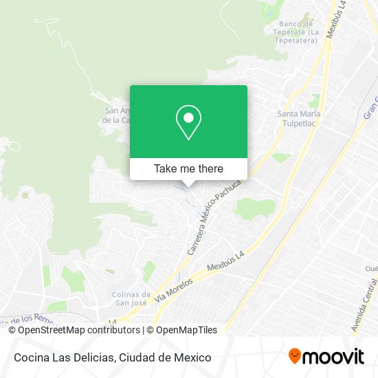 Cocina Las Delicias map