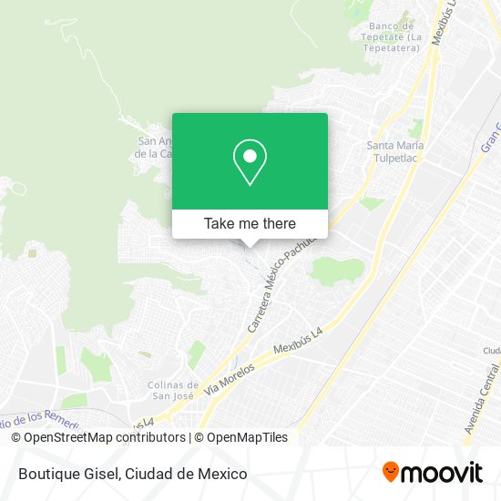 Mapa de Boutique Gisel