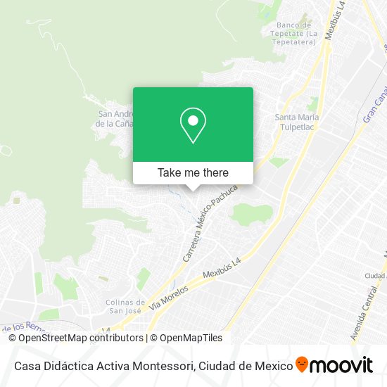 Mapa de Casa Didáctica Activa Montessori