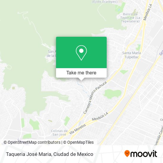 Mapa de Taqueria José Maria