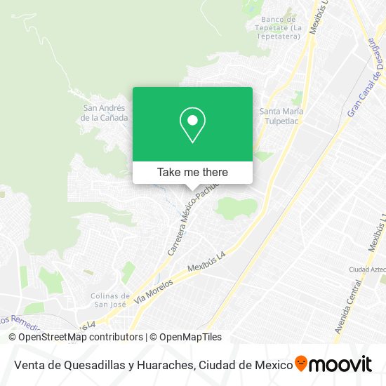 Mapa de Venta de Quesadillas y Huaraches