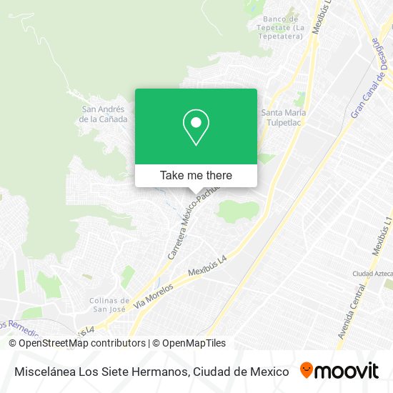 Miscelánea Los Siete Hermanos map