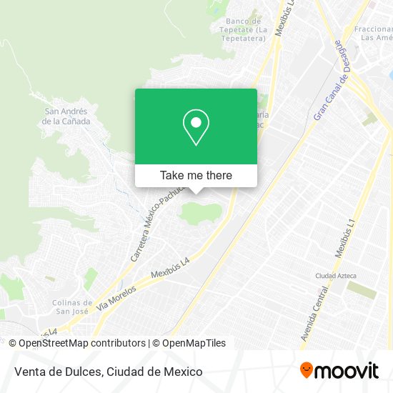 Venta de Dulces map