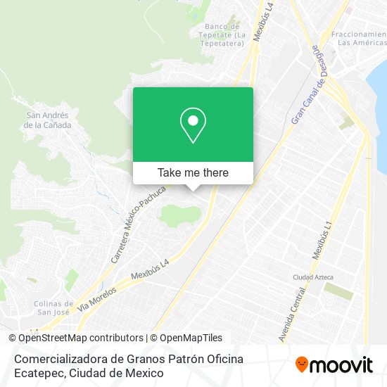 Comercializadora de Granos Patrón Oficina Ecatepec map