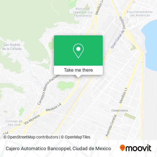 Mapa de Cajero Automático Bancoppel