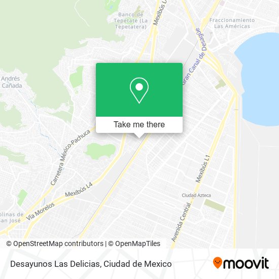 Mapa de Desayunos Las Delicias