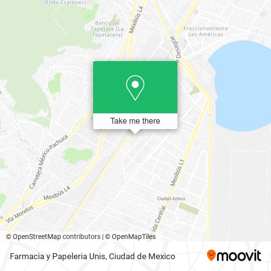Mapa de Farmacia y Papeleria Unis