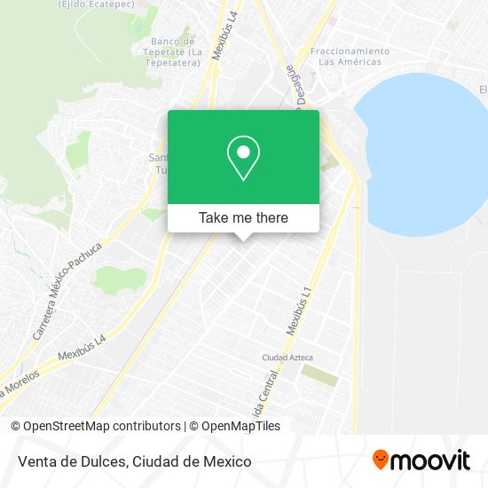 Venta de Dulces map