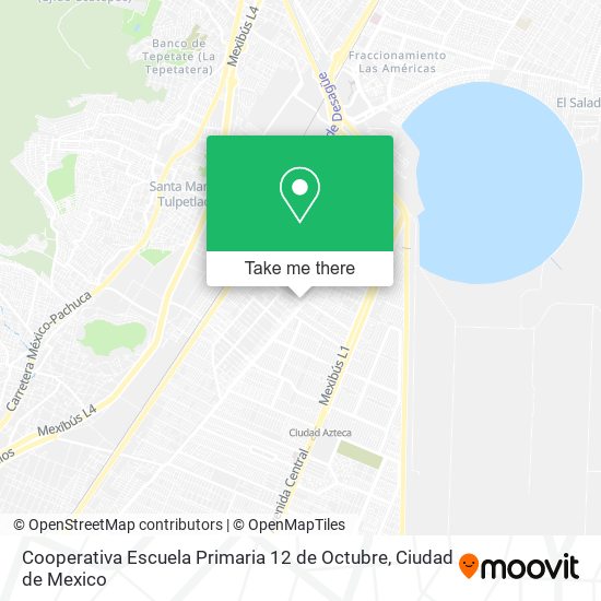 Mapa de Cooperativa Escuela Primaria 12 de Octubre