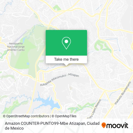 Amazon COUNTER-PUNTO99-Mbe Atizapan map