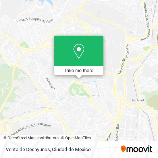 Venta de Desayunos map