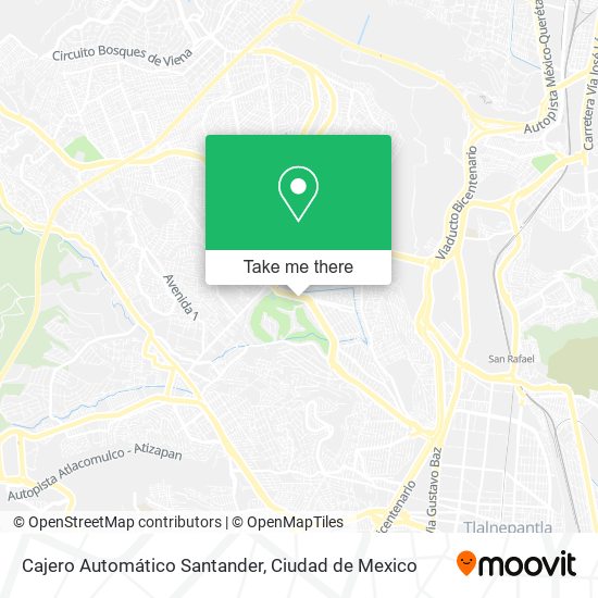 Cajero Automático Santander map
