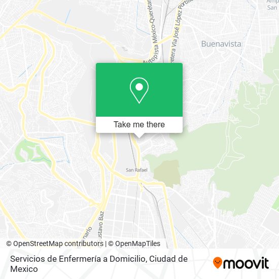 Servicios de Enfermería a Domicilio map