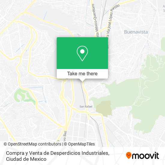 Mapa de Compra y Venta de Desperdicios Industriales