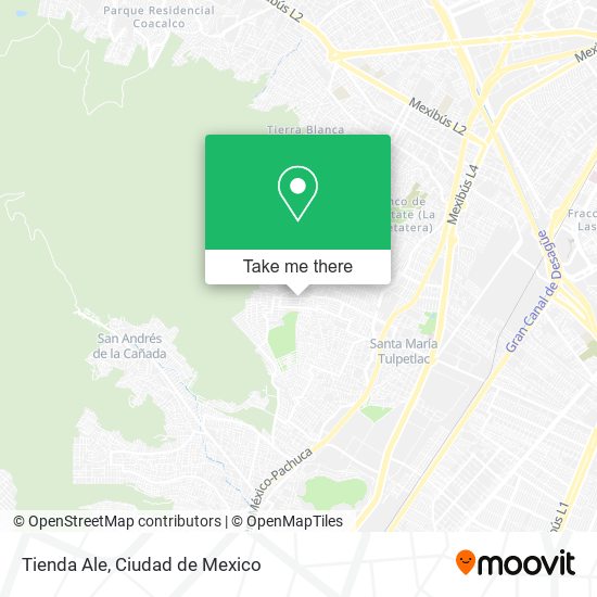 Mapa de Tienda Ale