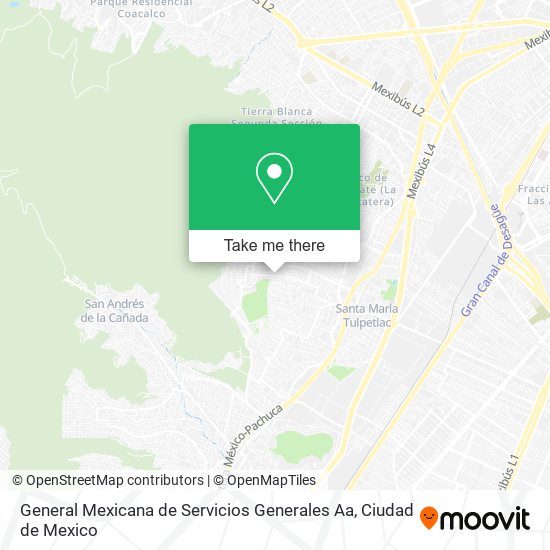Mapa de General Mexicana de Servicios Generales Aa