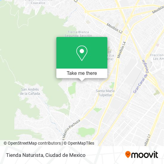 Mapa de Tienda Naturista