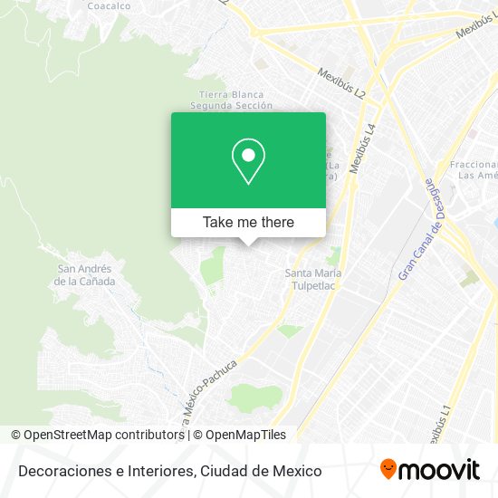 Mapa de Decoraciones e Interiores