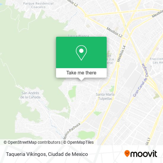 Mapa de Taqueria Vikingos