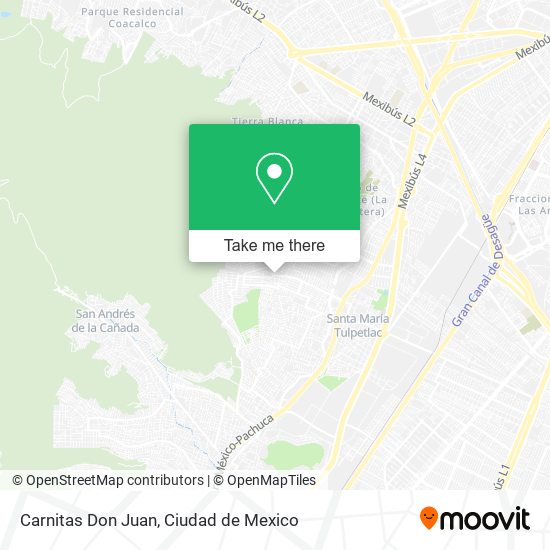 Carnitas Don Juan map
