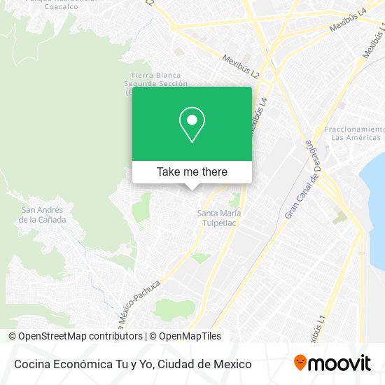 Cocina Económica Tu y Yo map