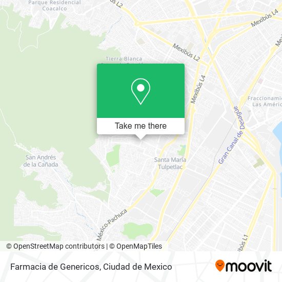 Farmacia de Genericos map