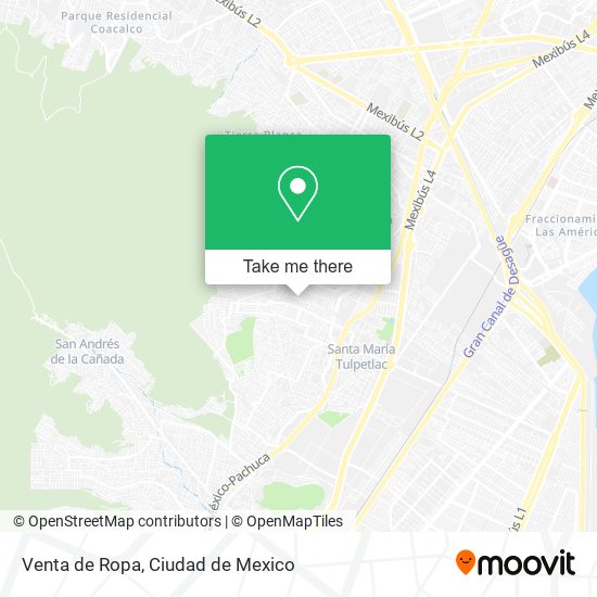 Mapa de Venta de Ropa