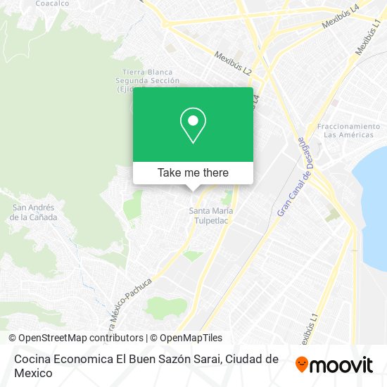 Cocina Economica El Buen Sazón Sarai map