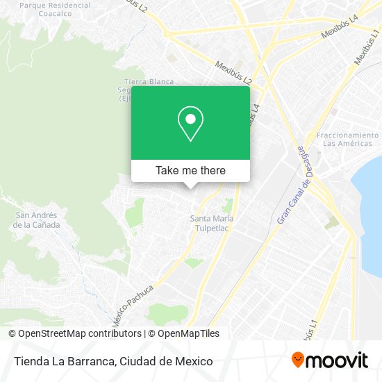 Mapa de Tienda La Barranca