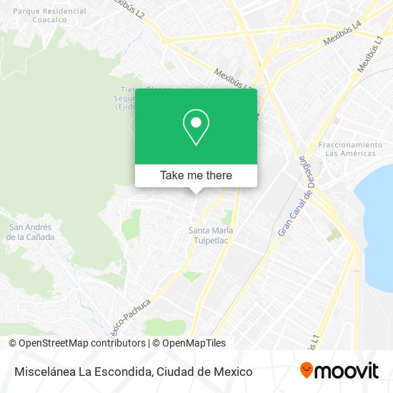 Mapa de Miscelánea La Escondida