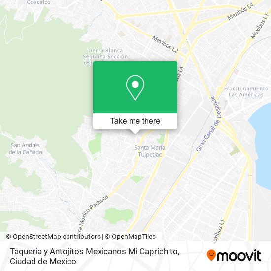 Taqueria y Antojitos Mexicanos Mi Caprichito map