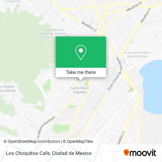 Los Choquitos Cafe map