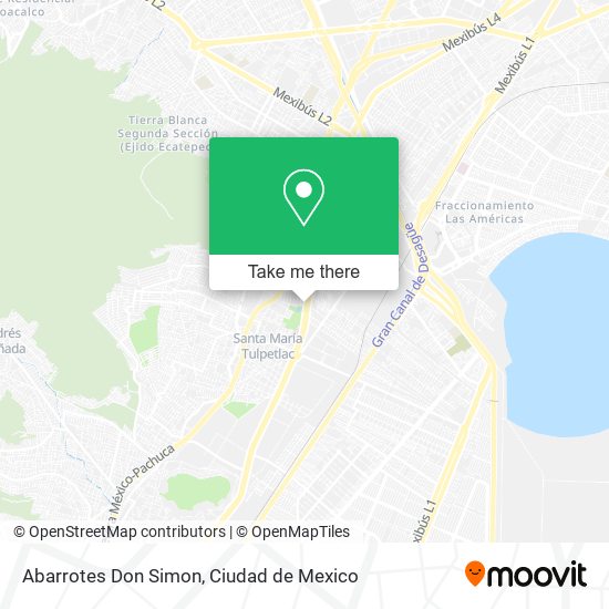 Abarrotes Don Simon map