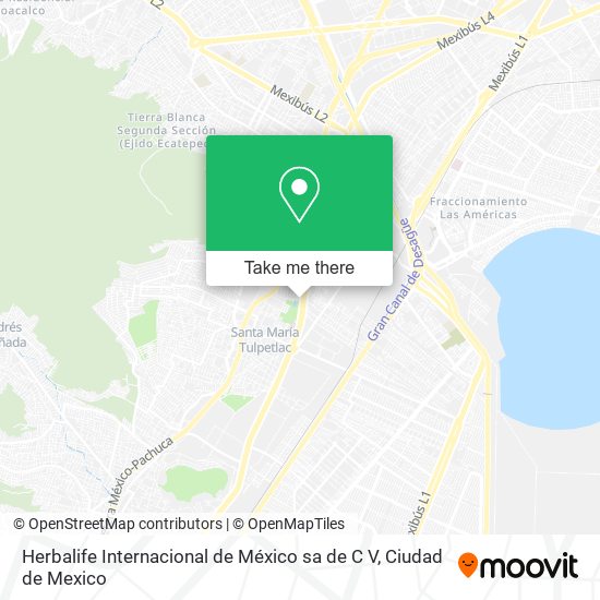 Herbalife Internacional de México sa de C V map