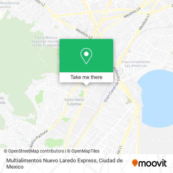 Multialimentos Nuevo Laredo Express map