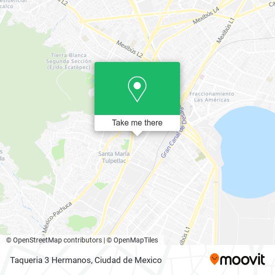 Mapa de Taqueria 3 Hermanos