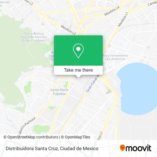 Mapa de Distribuidora Santa Cruz