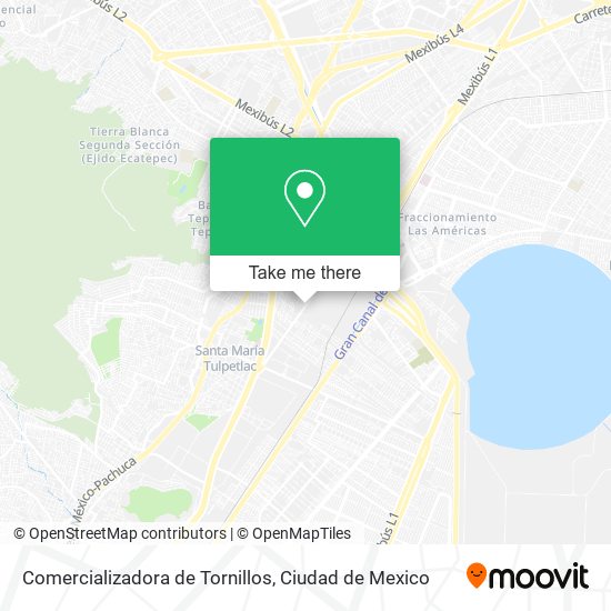 Mapa de Comercializadora de Tornillos