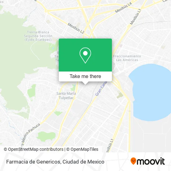 Farmacia de Genericos map