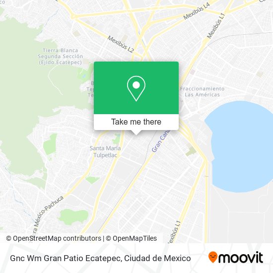 Gnc Wm Gran Patio Ecatepec map