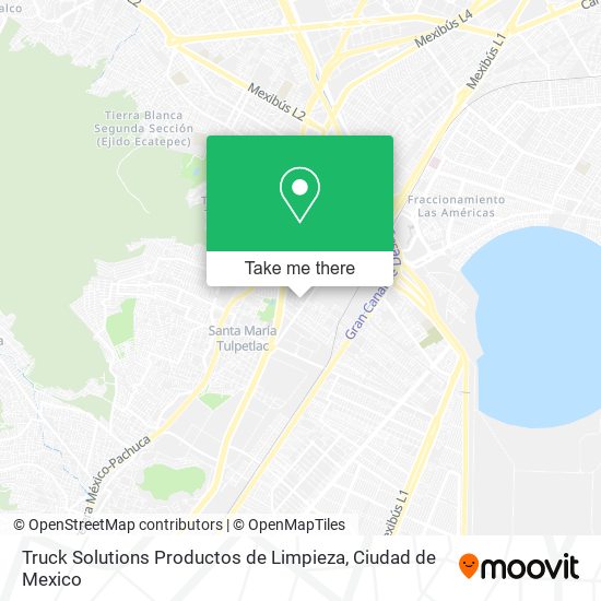 Mapa de Truck Solutions Productos de Limpieza