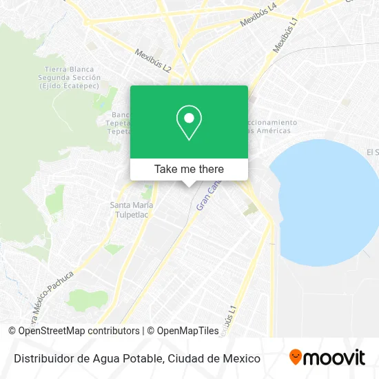 Distribuidor de Agua Potable map