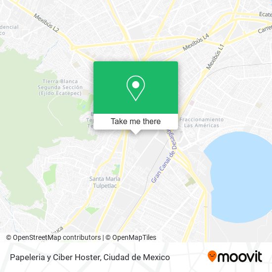 Mapa de Papeleria y Ciber Hoster