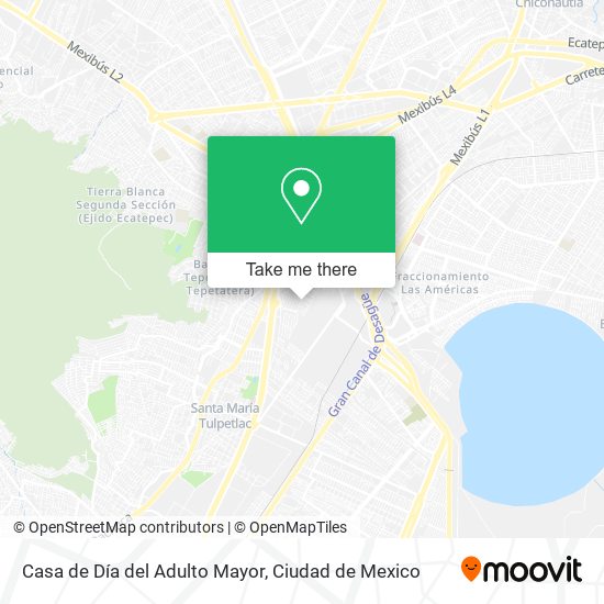 Mapa de Casa de Día del Adulto Mayor