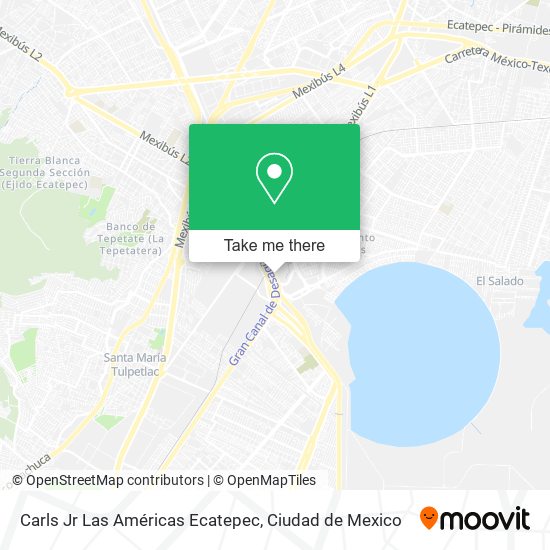 Carls Jr Las Américas Ecatepec map