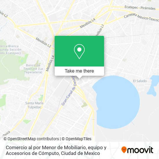 Comercio al por Menor de Mobiliario, equipo y Accesorios de Cómputo map