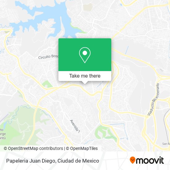 Papeleria Juan Diego map