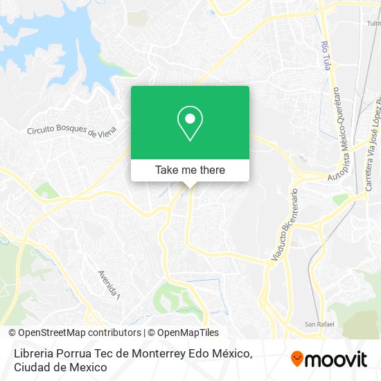 Libreria Porrua Tec de Monterrey Edo México map