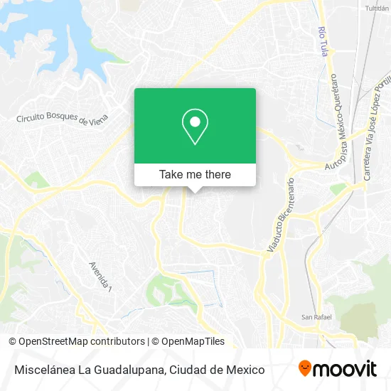 Miscelánea La Guadalupana map