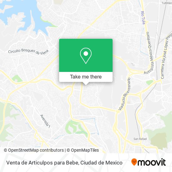 Mapa de Venta de Articulpos para Bebe